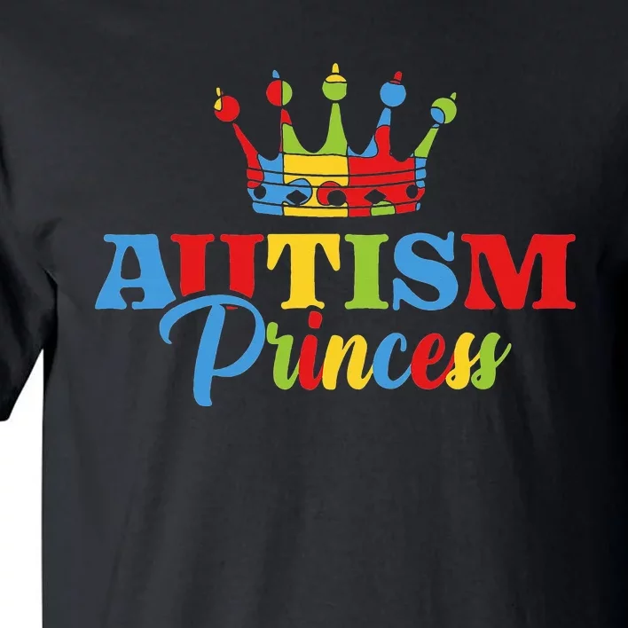 Autism Awareness Autism Princess support month Tall T-Shirt