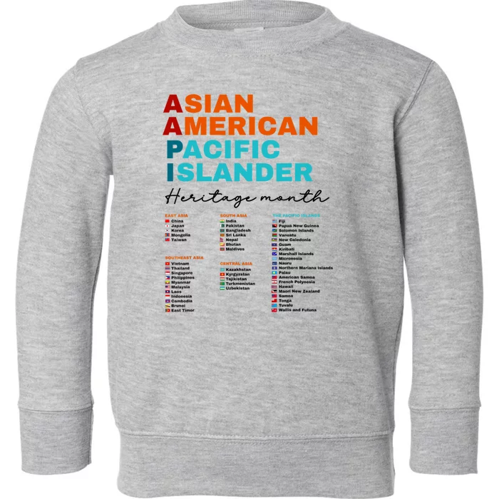 Aapi Asian American And Pacific Islander Heritage Month 2024 Toddler Sweatshirt