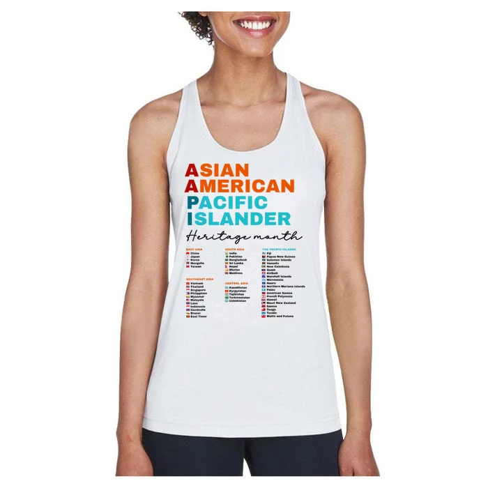 Aapi Asian American And Pacific Islander Heritage Month 2024 Women's Racerback Tank