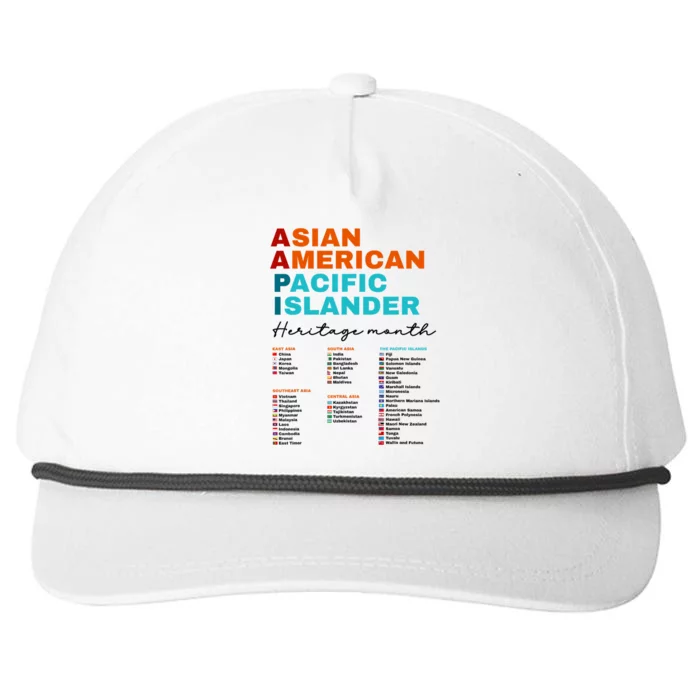 Aapi Asian American And Pacific Islander Heritage Month 2024 Snapback Five-Panel Rope Hat