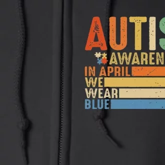 AUTISM AWARENESS Acceptance  Its Ok To Be Different Full Zip Hoodie