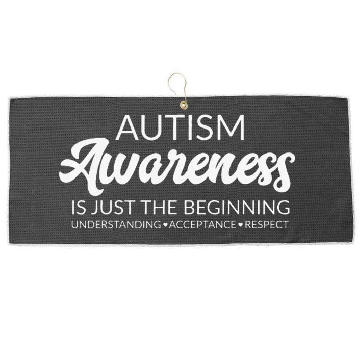 Autism Awareness Advocate Acceptance Understanding Large Microfiber Waffle Golf Towel