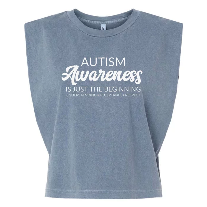 Autism Awareness Advocate Acceptance Understanding Garment-Dyed Women's Muscle Tee