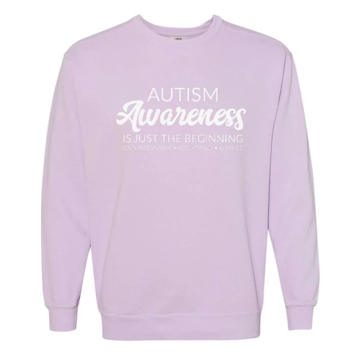 Autism Awareness Advocate Acceptance Understanding Garment-Dyed Sweatshirt