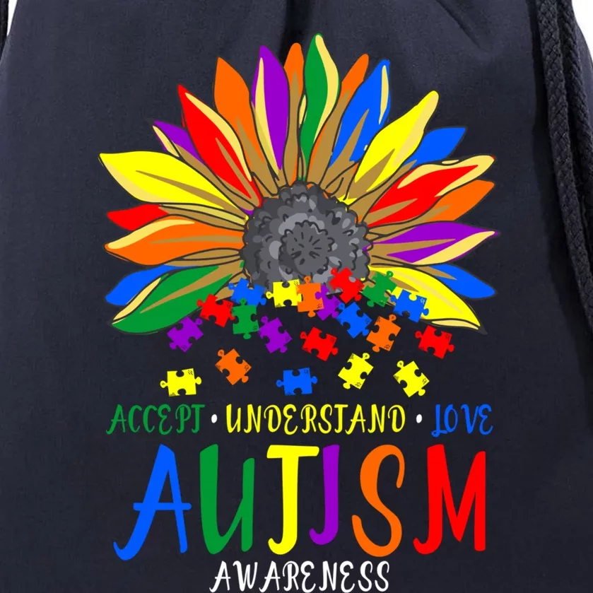 Autism Awareness Acceptance Love For Anti Bullying Advocacy Great Gift Drawstring Bag