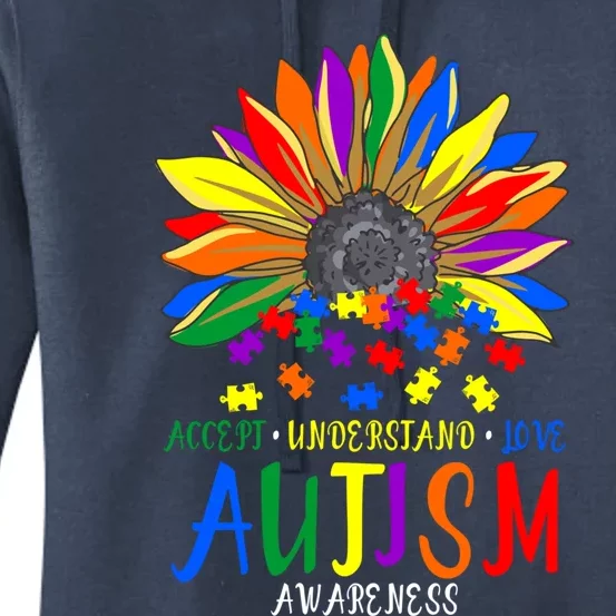 Autism Awareness Acceptance Love For Anti Bullying Advocacy Great Gift Women's Pullover Hoodie