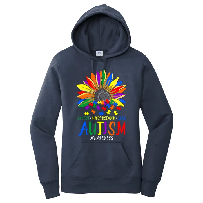 Autism Awareness Acceptance Love For Anti Bullying Advocacy Great Gift Women's Pullover Hoodie