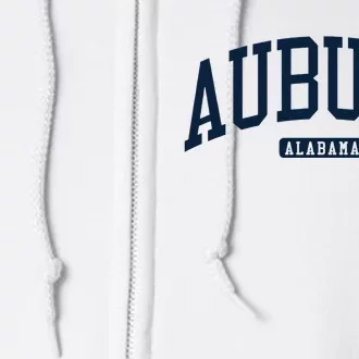 Auburn Alabama AL College University Style Navy Full Zip Hoodie