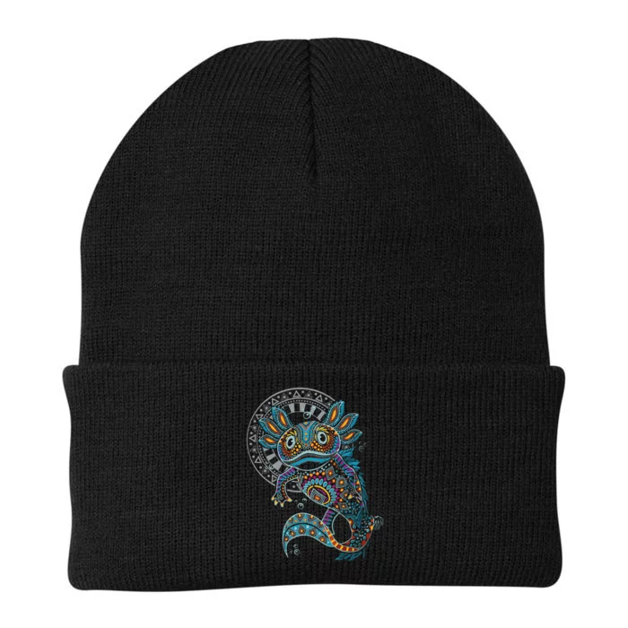 Axolotl Art Aztec Mexico Mexican Knit Cap Winter Beanie