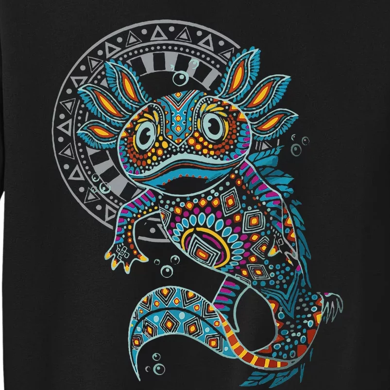 Axolotl Art Aztec Mexico Mexican Tall Sweatshirt