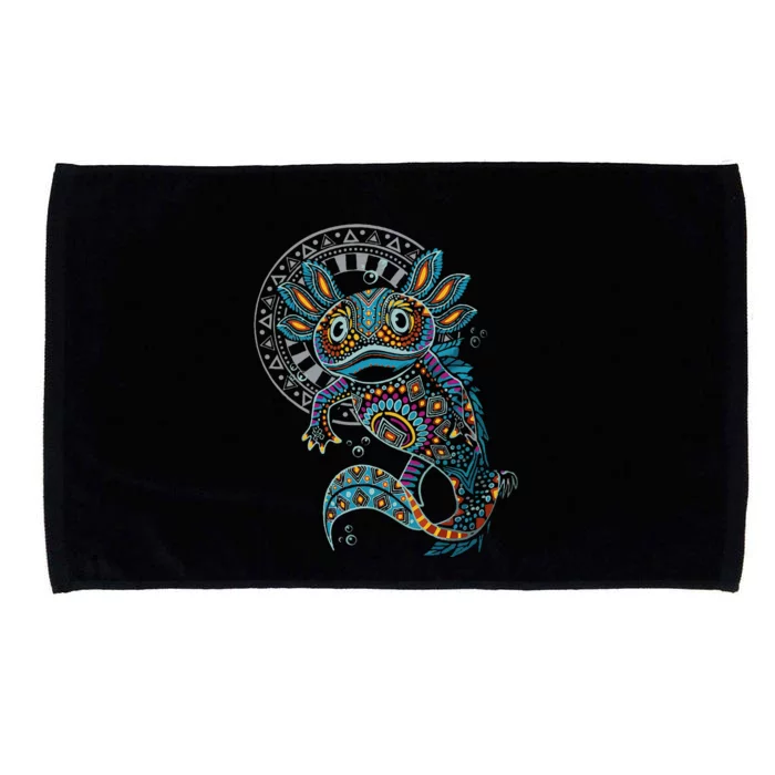 Axolotl Art Aztec Mexico Mexican Microfiber Hand Towel