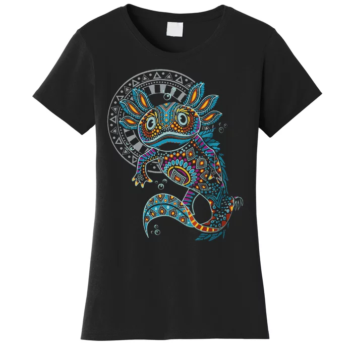 Axolotl Art Aztec Mexico Mexican Women's T-Shirt