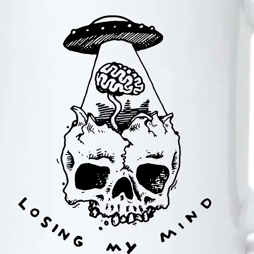 Alien Abduction Black Color Changing Mug