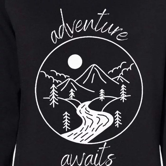 Adventure Awaits Womens California Wash Sweatshirt