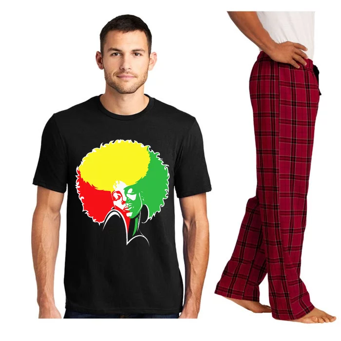 Afro African American  Black Melanin Queen Juneteenth Pajama Set