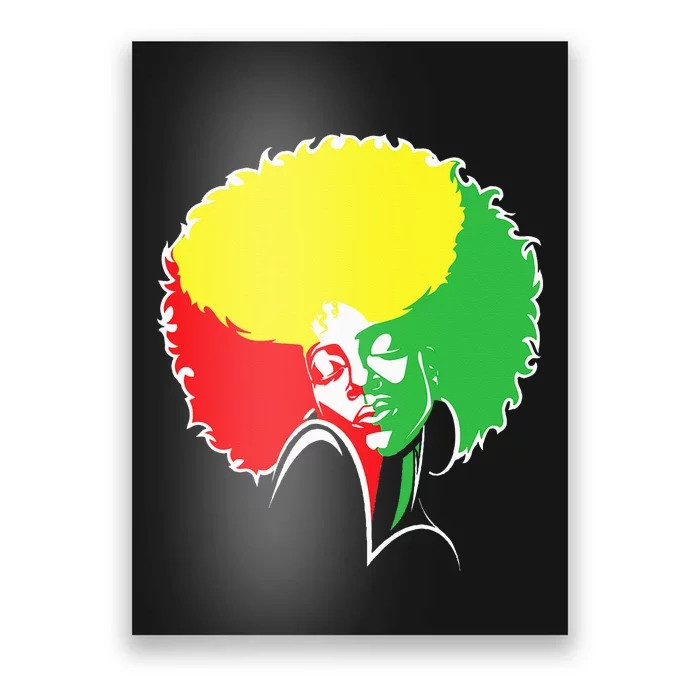 Afro African American  Black Melanin Queen Juneteenth Poster