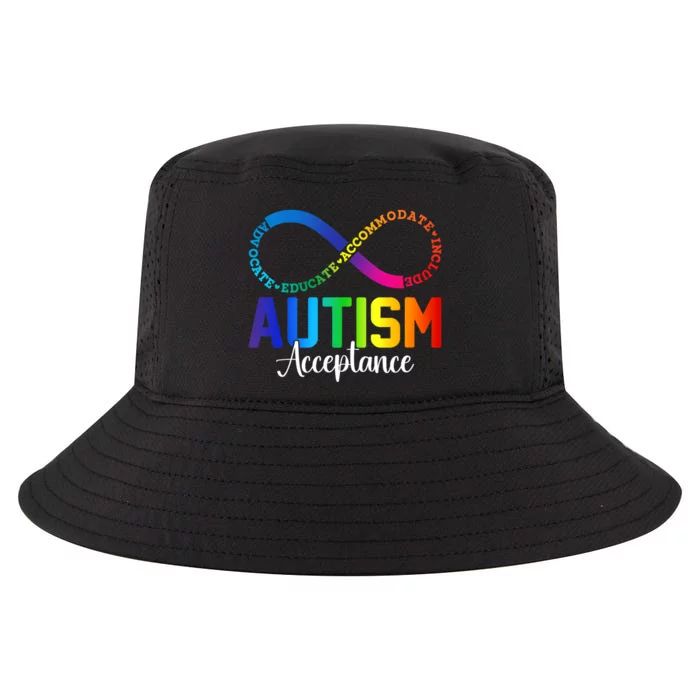 Autism Awareness Acceptance Infinity Symbol Cool Comfort Performance Bucket Hat