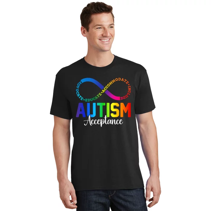 Autism Awareness Acceptance Infinity Symbol T-Shirt