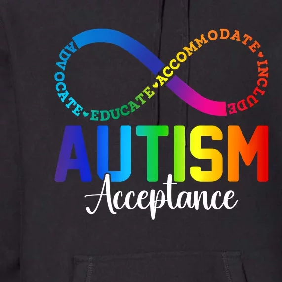 Autism Awareness Acceptance Infinity Symbol Premium Hoodie