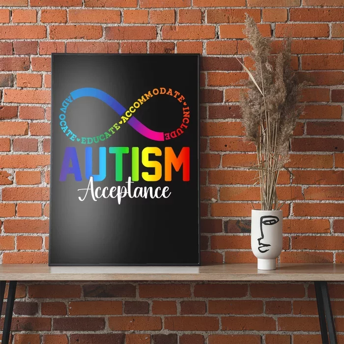 Autism Awareness Acceptance Infinity Symbol Poster