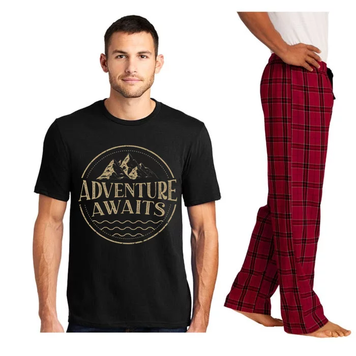 Adventure Awaits Adventure Camping Mountain Pajama Set