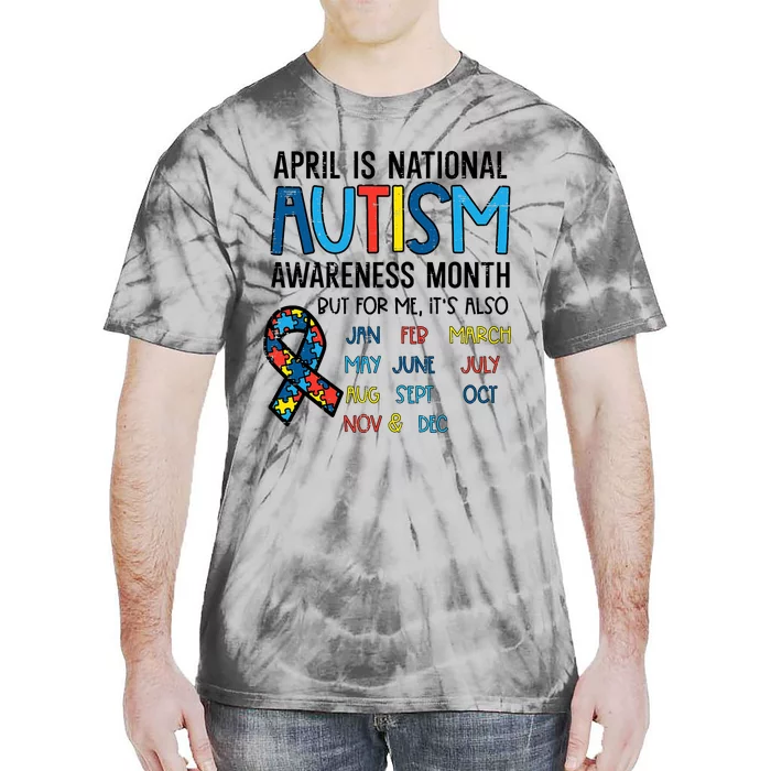 April Autism Awareness Month Acceptance Tie-Dye T-Shirt