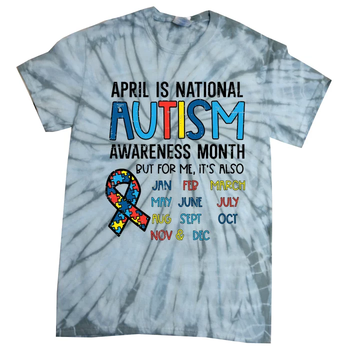 April Autism Awareness Month Acceptance Tie-Dye T-Shirt