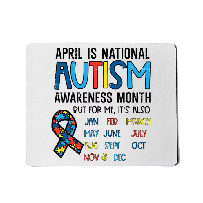 April Autism Awareness Month Acceptance Mousepad