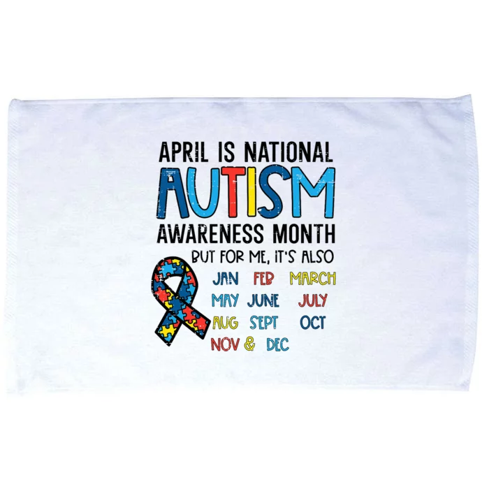 April Autism Awareness Month Acceptance Microfiber Hand Towel