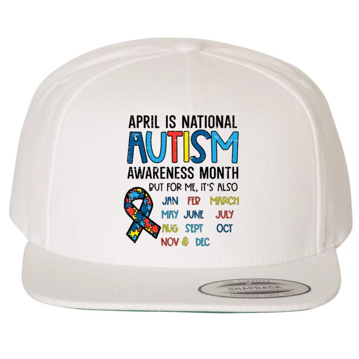 April Autism Awareness Month Acceptance Wool Snapback Cap