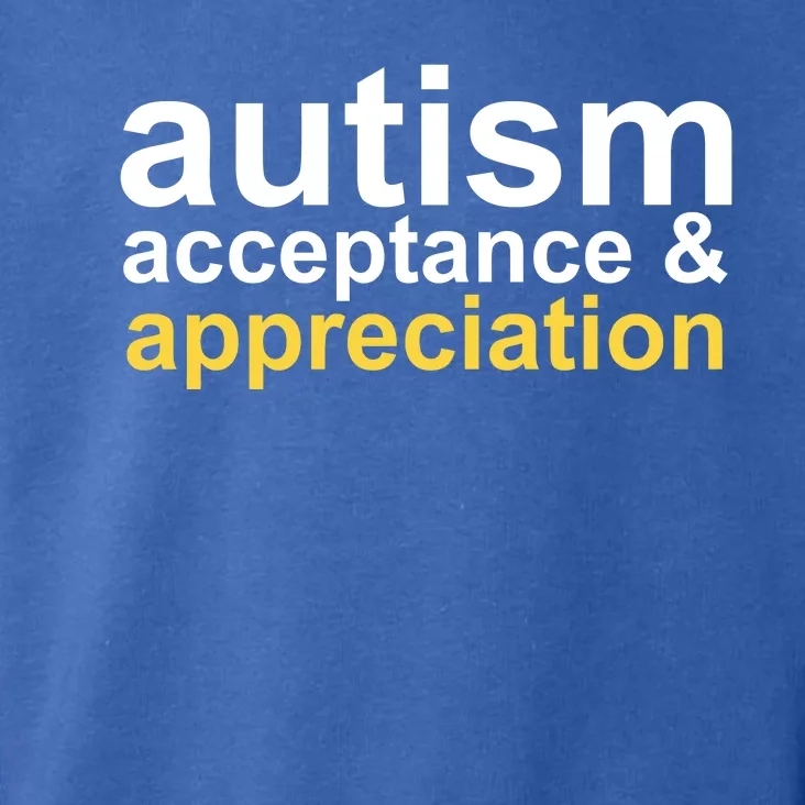 Autism Acceptance And Appreciation Toddler Hoodie