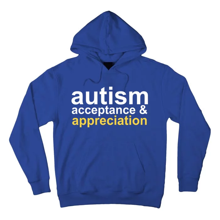 Autism Acceptance And Appreciation Tall Hoodie