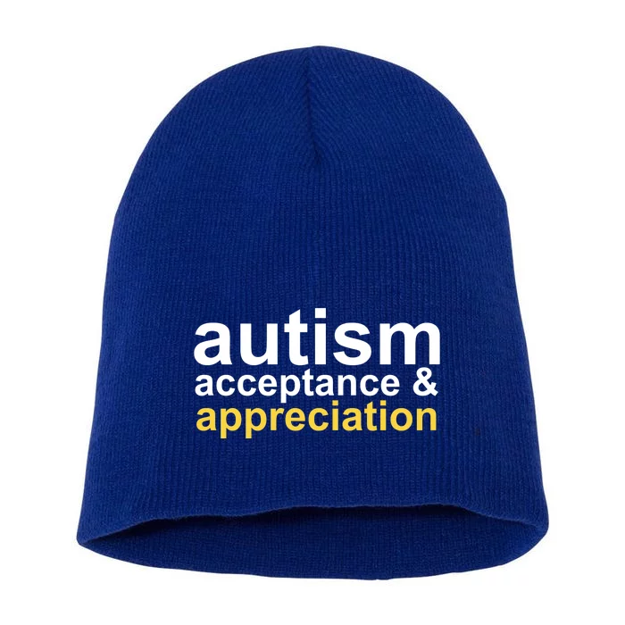 Autism Acceptance And Appreciation Short Acrylic Beanie