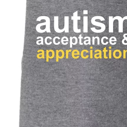 Autism Acceptance And Appreciation Doggie 3-End Fleece Hoodie