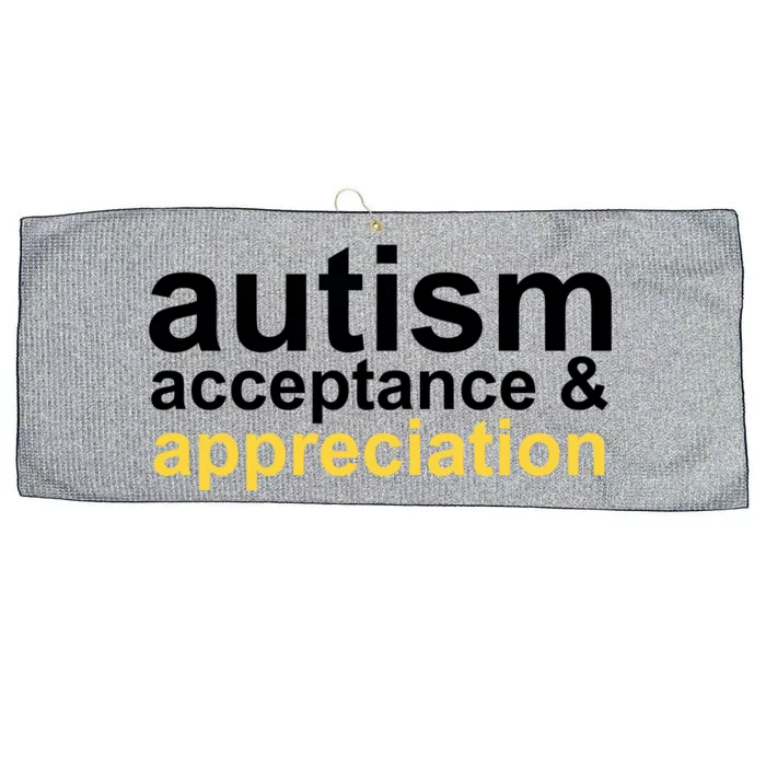 Autism Acceptance And Appreciation Large Microfiber Waffle Golf Towel