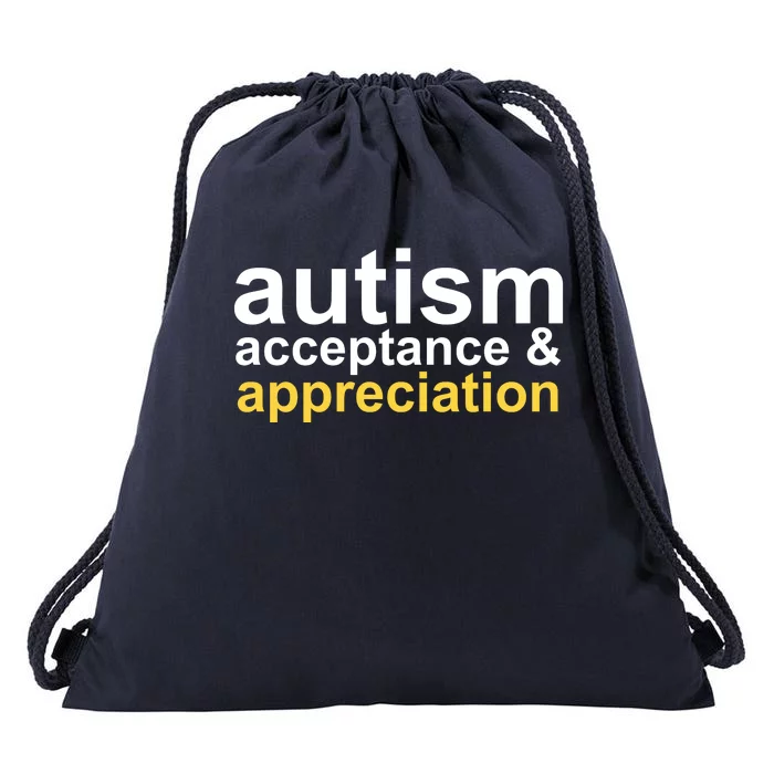 Autism Acceptance And Appreciation Drawstring Bag