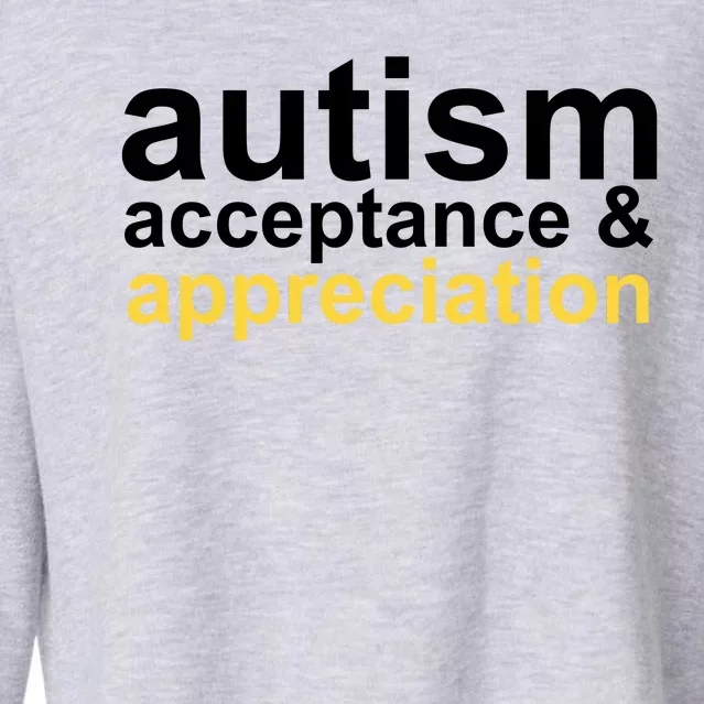 Autism Acceptance And Appreciation Cropped Pullover Crew