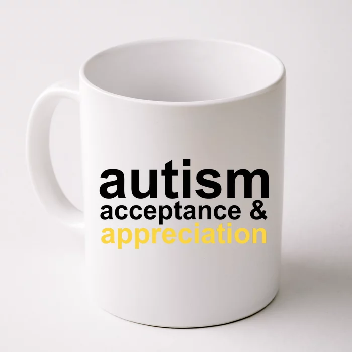 Autism Acceptance And Appreciation Front & Back Coffee Mug