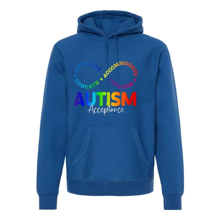 Autism Awareness Acceptance Infinity Symbol Premium Hoodie