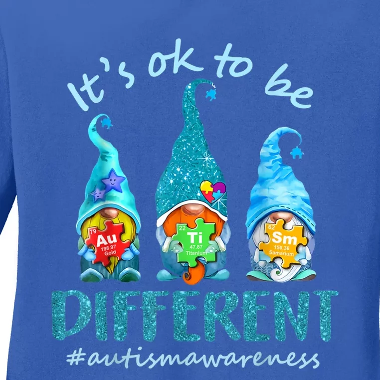 Autism Awareness Acceptance Its Ok To Be Different Cool Gift Ladies Long Sleeve Shirt