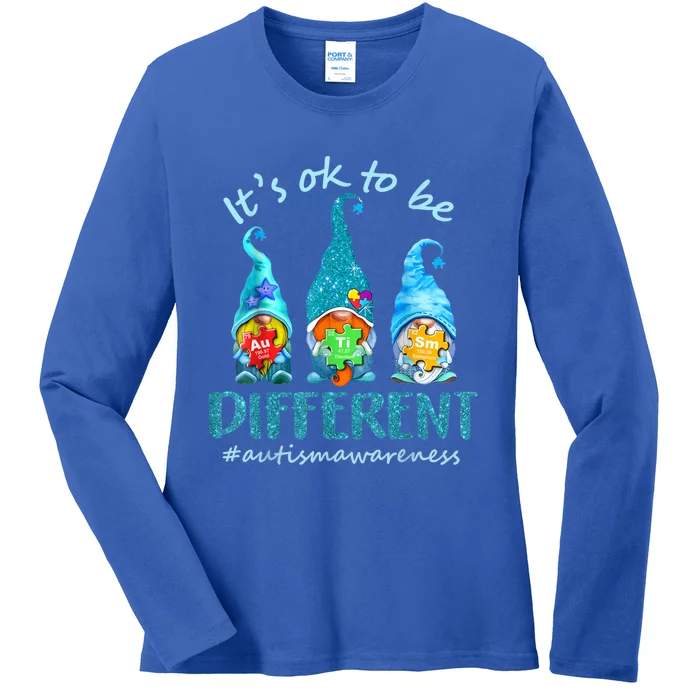 Autism Awareness Acceptance Its Ok To Be Different Cool Gift Ladies Long Sleeve Shirt