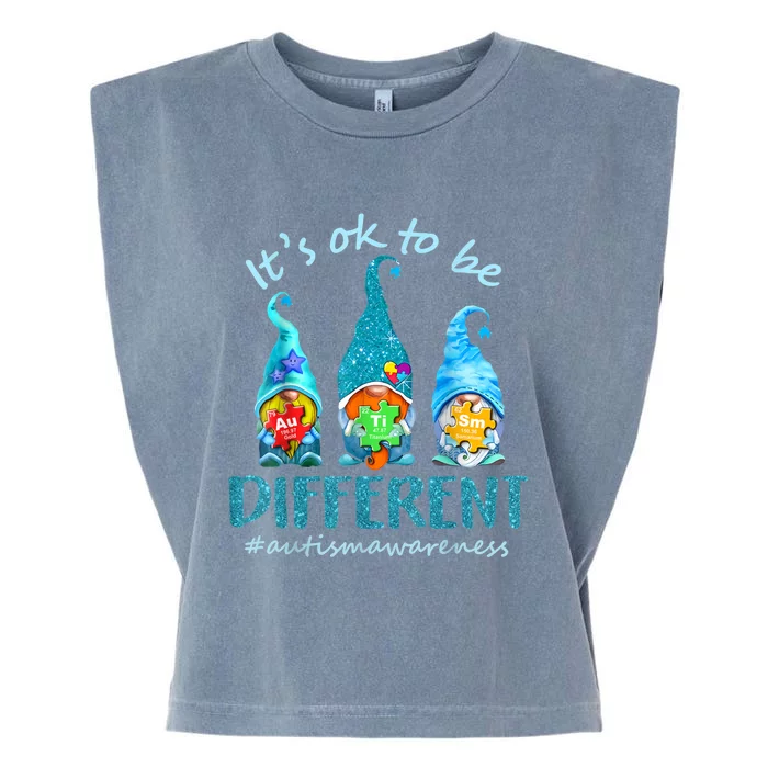 Autism Awareness Acceptance Its Ok To Be Different Cool Gift Garment-Dyed Women's Muscle Tee