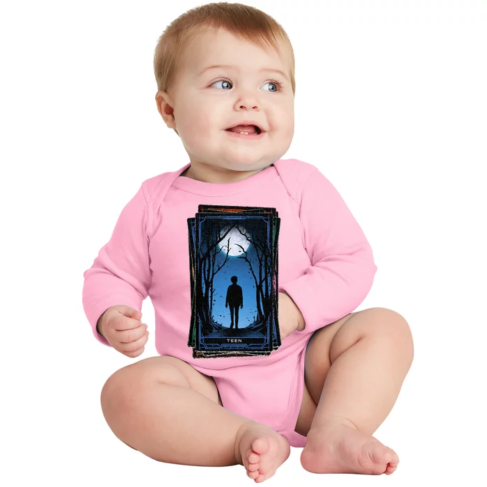 Agatha All Along + Teen Tarot Card Baby Long Sleeve Bodysuit