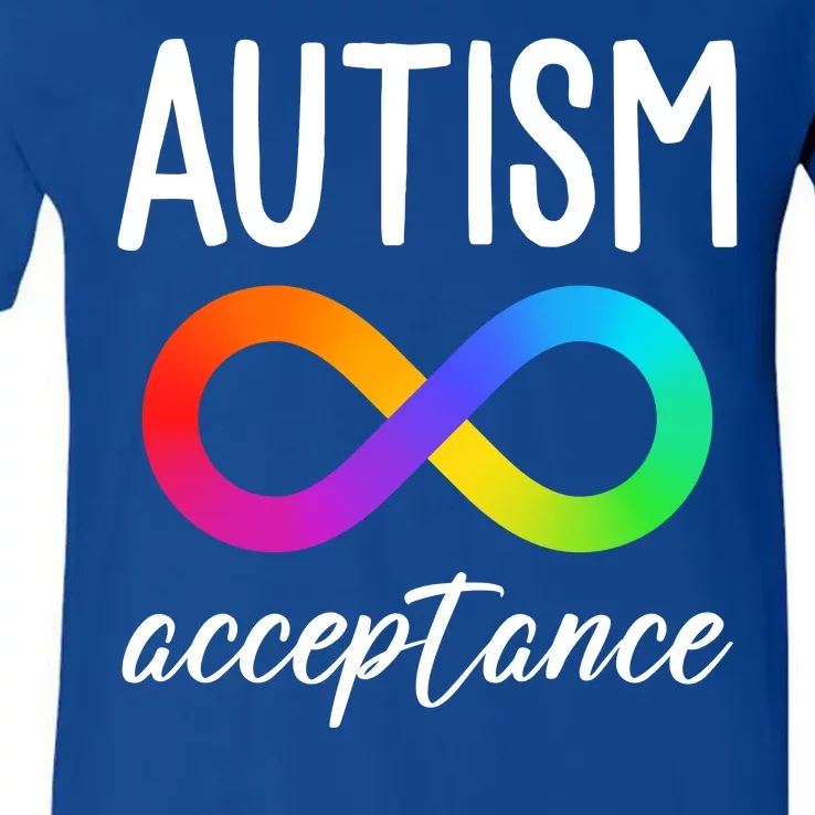 Autism Acceptance Awareness V-Neck T-Shirt