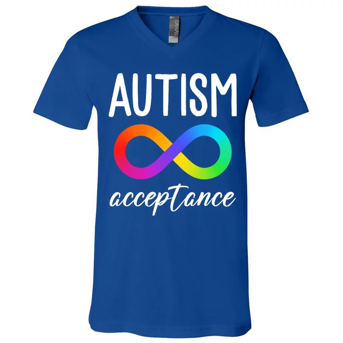 Autism Acceptance Awareness V-Neck T-Shirt