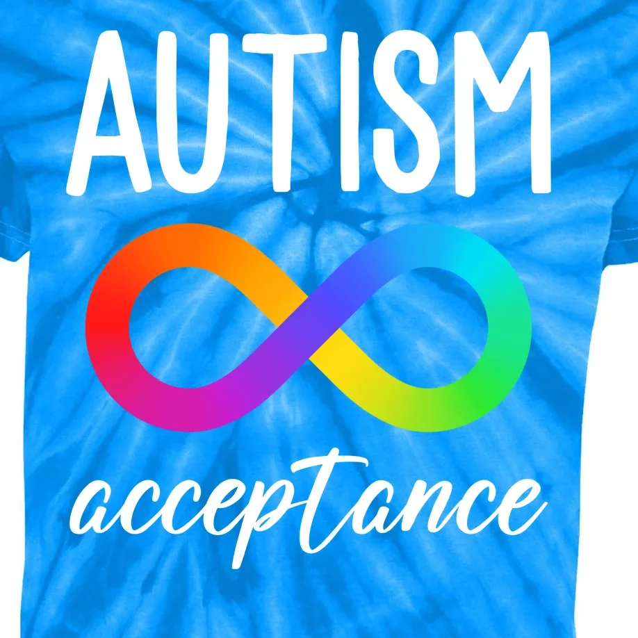 Autism Acceptance Awareness Kids Tie-Dye T-Shirt