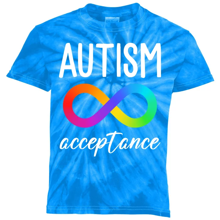 Autism Acceptance Awareness Kids Tie-Dye T-Shirt