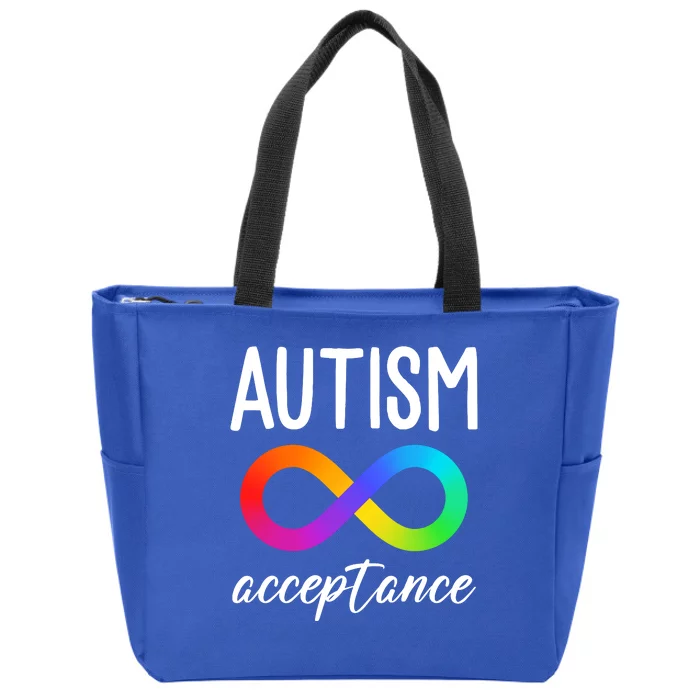 Autism Acceptance Awareness Zip Tote Bag