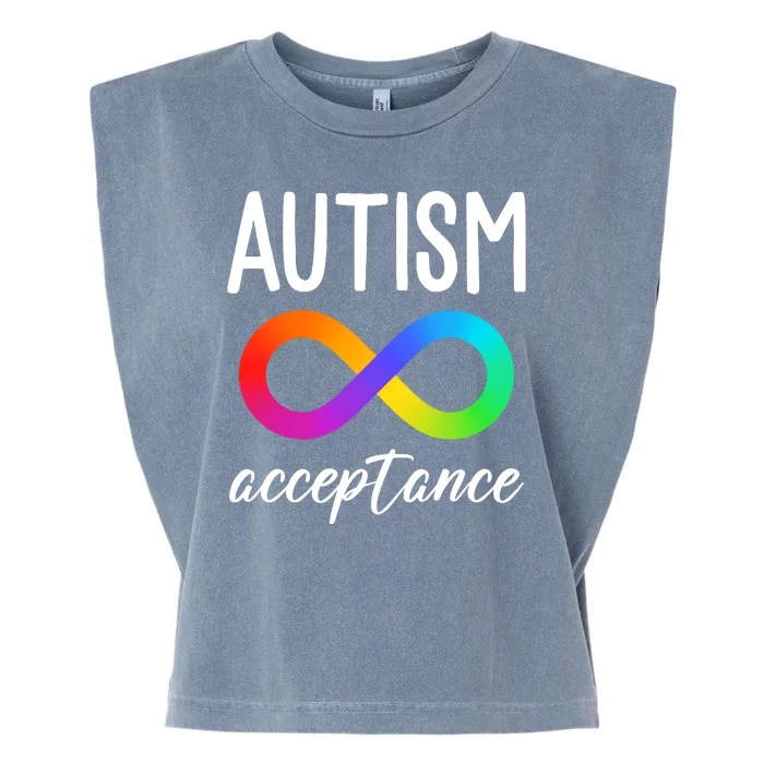 Autism Acceptance Awareness Garment-Dyed Women's Muscle Tee