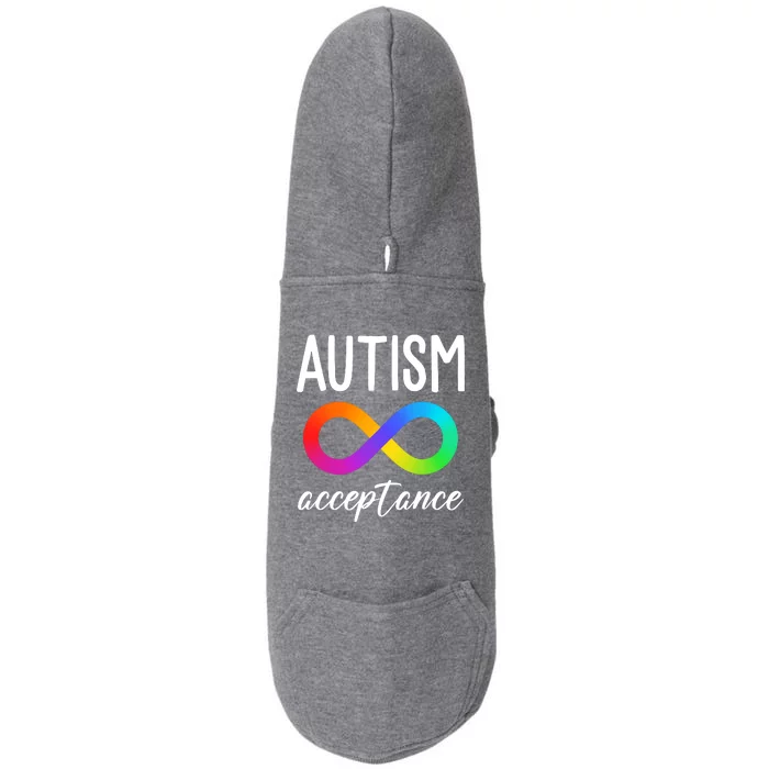 Autism Acceptance Awareness Doggie 3-End Fleece Hoodie